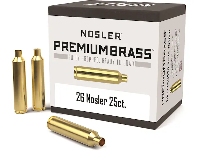Nosler Custom Brass 26 Nosler Box of 25
