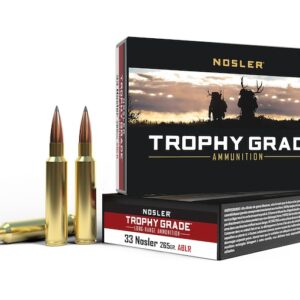 Nosler Trophy Grade Ammunition 33 Nosler 265 Grain AccuBond Long Range Box of 20