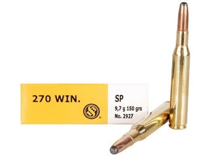 Sellier & Bellot Ammunition 270 Winchester 150 Grain Soft Point Box of 20