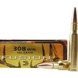 Federal Fusion Ammunition 308 Winchester 165 Grain Bonded Spitzer Boat Tail Box of 20