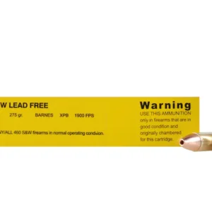 Buffalo Bore Ammunition 460 S&W Magnum 275 Grain Barnes XPB Hollow Point Lead-Free Box of 20