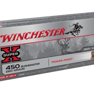 Winchester Super-X Ammunition 450 Bushmaster 260 Grain Power-Point Box of 20