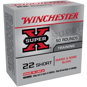Winchester Super-X Ammunition 22 Short Black Powder Blank Box of 50