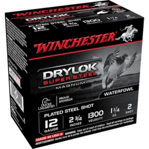 Winchester Drylok Magnum Plated Ammunition 12 Gauge Non-Toxic Steel