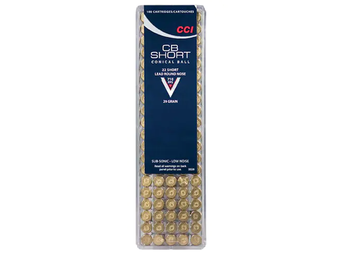 CCI Ammunition 22 CB Short 29 Grain Lead Round Nose Box of 100