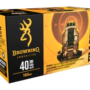 Browning FMJ Ammunition 40 S&W 165 Grain Full Metal Jacket