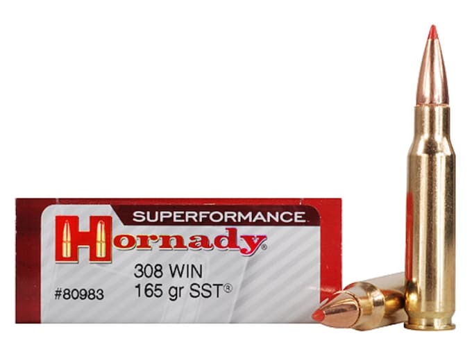Hornady Superformance SST Ammunition 308 Winchester 165 Grain SST Box of 20