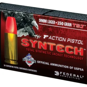 Federal Syntech Action Pistol Ammunition 9mm Luger 150 Grain Total Synthetic Jacket