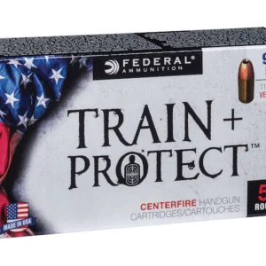 Federal Train + Protect Ammunition 9mm Luger 115 Grain Versatile Hollow Point Box of 50