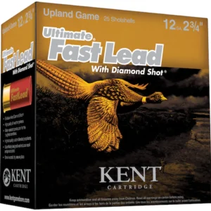 Kent Cartridge Ultimate Fast Lead Diamond Shot Upland Ammunition 12 Gauge 2-3/4" 1-1/2 oz #5 Shot Box of 25
