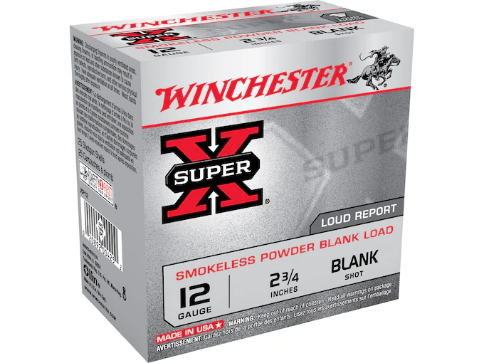 Winchester Field Trial Popper Load Ammunition 12 Gauge 2-3/4" Smokeless Blank Box of 25