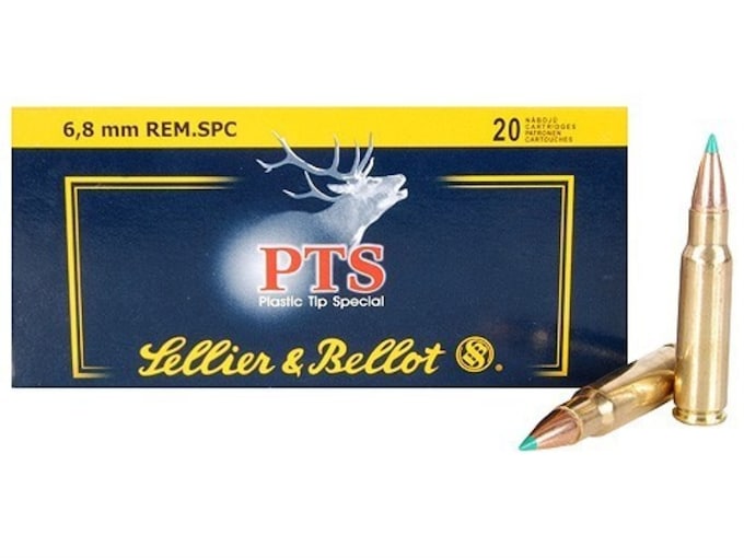 Sellier & Bellot Ammunition 6.8mm Remington SPC 110 Grain Polymer Tip Spitzer Box of 20
