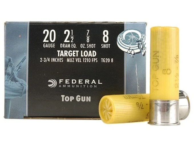 Federal Top Gun Ammunition 20 Gauge 2-3/4" 7/8 oz