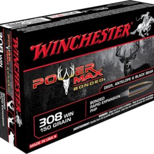 Winchester Power Max Bonded Ammunition 308 Winchester 150 Grain Protected Hollow Point Box of 20