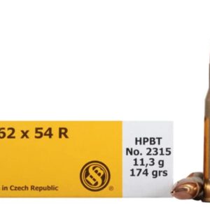 Sellier & Bellot Ammunition 7.62x54mm Rimmed Russian 174 Grain Hollow Point Boat Tail Box of 20