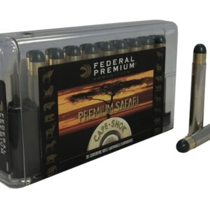 Federal Premium Safari Ammunition 500 Nitro Express 570 Grain Woodleigh Hydrostatically Stabilized Solid Bullets Box of 20