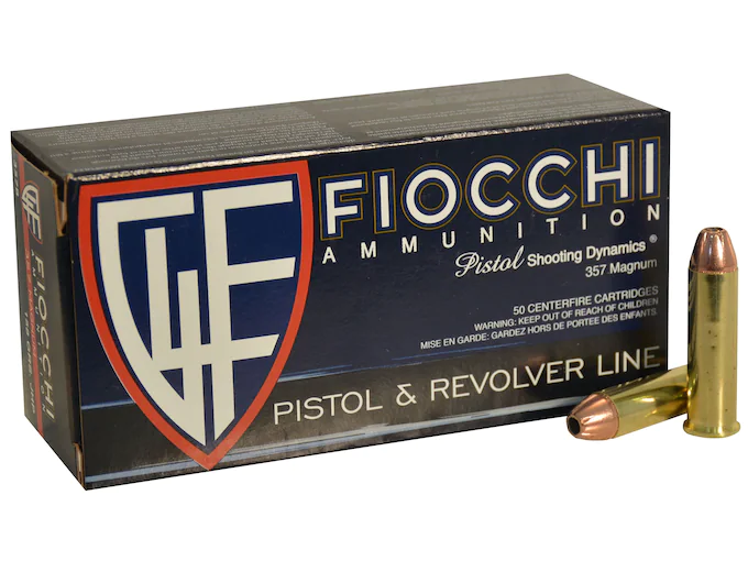 Fiocchi Shooting Dynamics Ammunition 357 Magnum 158 Grain Jacketed Hollow Point Box of 50