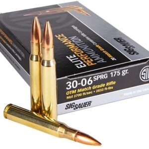 Sig Sauer Elite Performance Match Grade Ammunition 30-06 Springfield 175 Grain Open Tip Match Box of 20