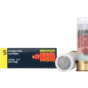 Brenneke USA K.O. Ammunition 12 Gauge 2-3/4" 1 oz Foster-Type Slug Box of 5
