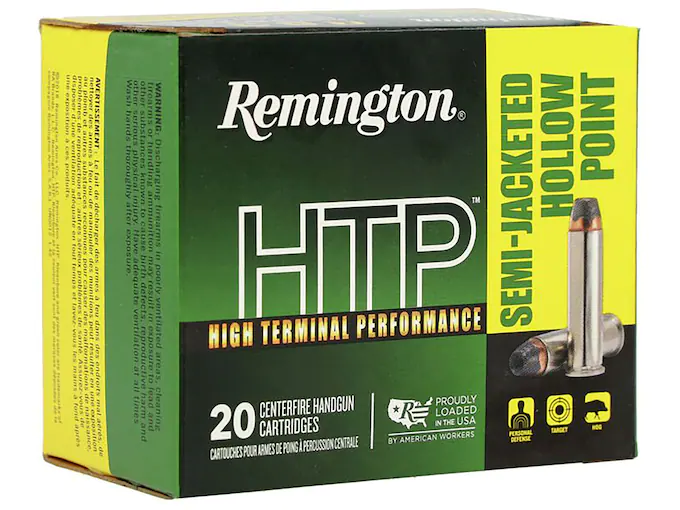 Remington High Terminal Performance (HTP) Ammunition 357 Magnum 125 Grain Semi-Jacketed Hollow Point