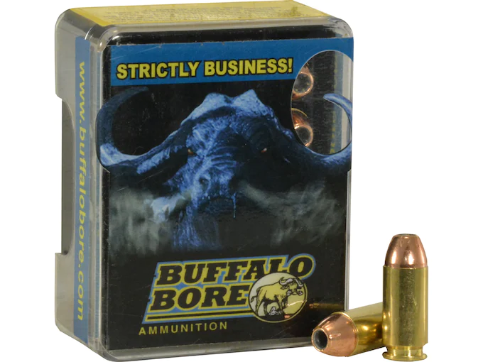 Buffalo Bore Ammunition 40 S&W +P 155 Grain Jacketed Hollow Point Box of 20