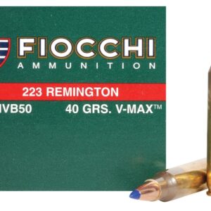 Fiocchi Extrema Ammunition 223 Remington 40 Grain Hornady V-MAX Ammunition
