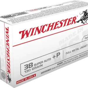 Winchester USA Ammunition 38 Super +P 130 Grain Full Metal Jacket