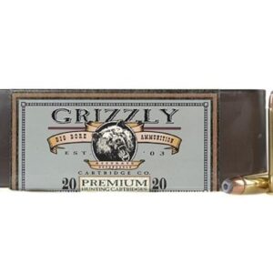 Grizzly Ammunition 45-70 Government +P 300 Grain Bonded Core Jacketed Hollow Point Box of 20
