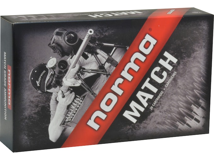 Norma Match Ammunition 6mm Creedmoor 107 Grain Hollow Point Box of 20