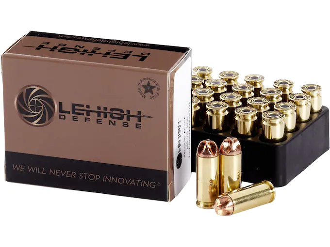 Lehigh Defense XD Ammunition 10mm Auto 115 Grain Xtreme Defense Lead Free Box of 20