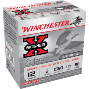 Winchester Xpert High Velocity Ammunition 12 Gauge 3" 1-1/8 oz BB Non-Toxic Steel Shot