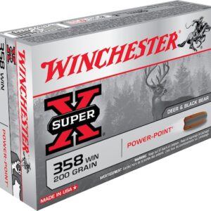 Winchester Super-X Ammunition 358 Winchester 200 Grain Power-Point Box of 20