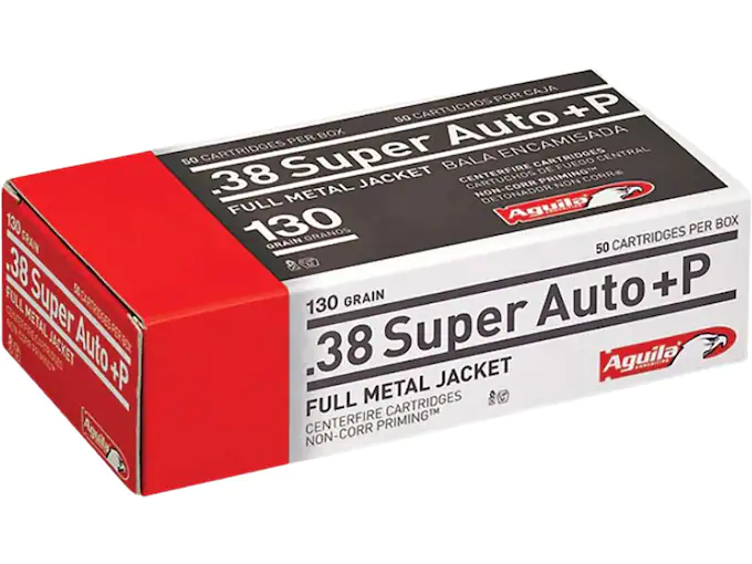 Aguila Ammunition 38 Super +P 130 Grain Full Metal Jacket