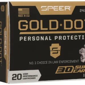 Speer Gold Dot Ammunition 30 Super Carry 115 Grain Bonded Jacketed Hollow Point Box of 20