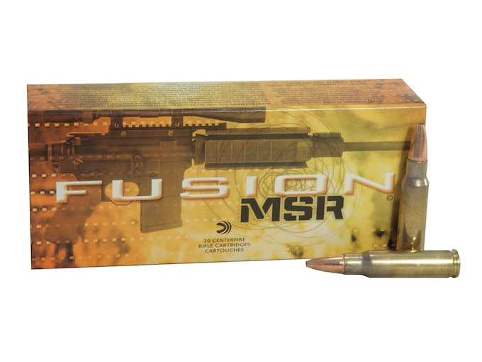 Federal Fusion MSR Ammunition 6.8mm Remington SPC 115 Grain Bonded Spitzer Boat Tail Box of 20