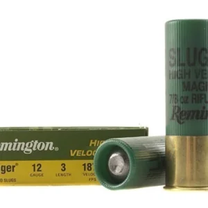 Remington Slugger Ammunition 12 Gauge 3" 7/8 oz High Velocity Rifled Slug Box of 5