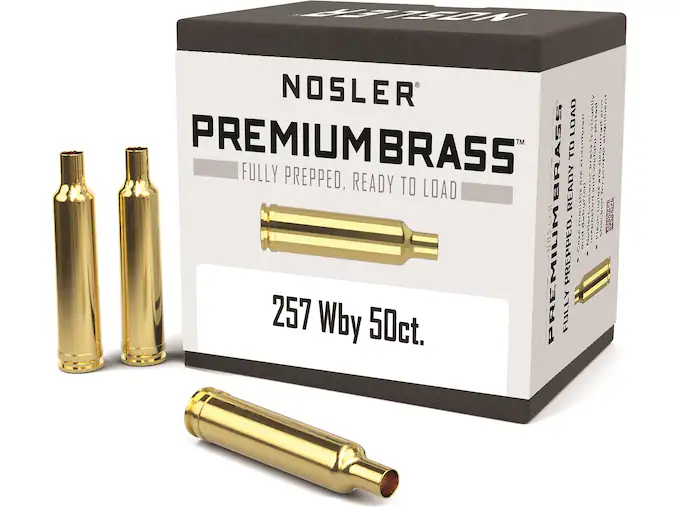 Nosler Custom Brass 257 Weatherby Magnum Box of 50