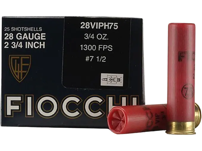 Fiocchi Exacta Heavy Target Ammunition 28 Gauge 2 3/4" 3/4 oz #7.5 Shot