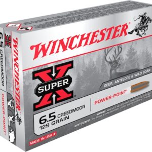 Winchester Super-X Ammunition 6.5 Creedmoor 129 Grain Power-Point Box of 20