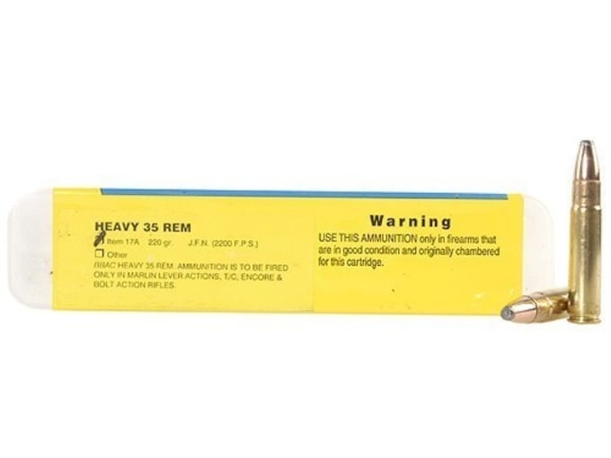 Buffalo Bore Ammunition 35 Remington 220 Grain Jacketed Flat Nose Box of 20