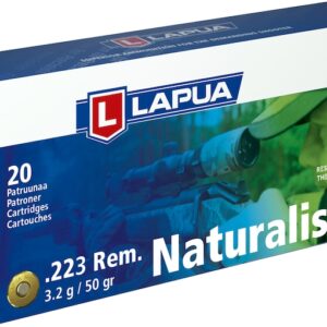 Lapua Naturalis Ammunition 223 Remington 50 Grain Hollow Point Lead Free Box of 20