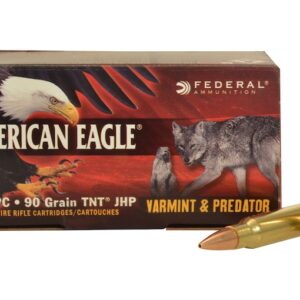 Federal American Eagle Varmint and Predator Ammunition 6.8mm Remington SPC 90 Grain Hollow Point