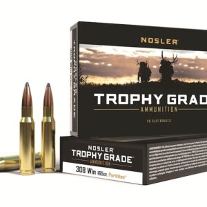 Nosler Trophy Grade Ammunition 308 Winchester 165 Grain Partition Box of 20