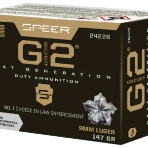 Speer Gold Dot G2 Ammunition 9mm Luger 147 Grain Jacketed Hollow Point Box of 20