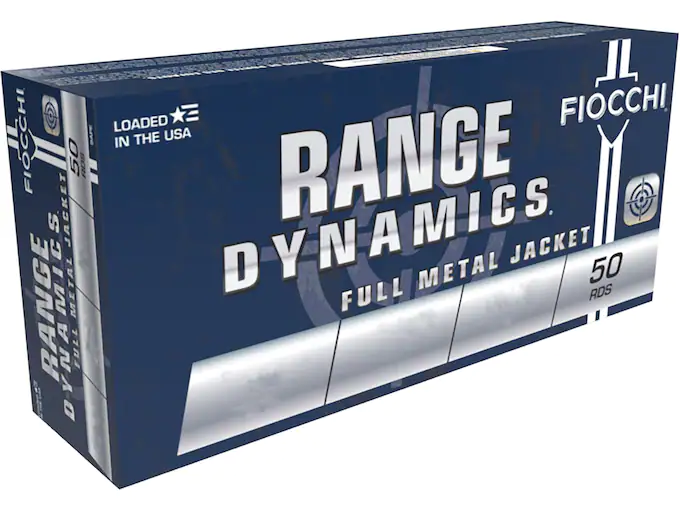 Fiocchi Range Dynamics Ammunition 38 Special 130 Grain Full Metal Jacket Box of 50