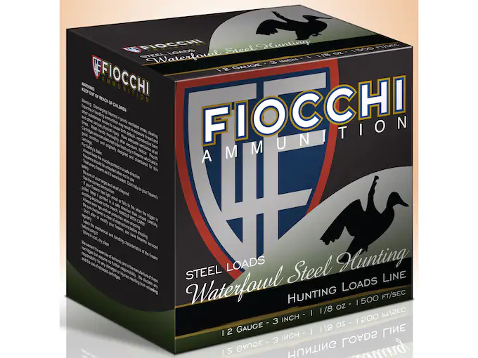 Fiocchi Speed Steel Ammunition 12 Gauge 3" 1-1/8 oz #2 Non-Toxic Steel Shot