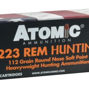 Atomic Hunting Ammunition 223 Remington 112 Grain Expanding Round Nose Soft Point Box of 20