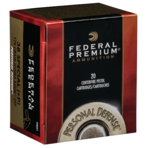 Federal Premium Personal Defense Ammunition 38 Special +P 129 Grain Hydra-Shok Jacketed Hollow Point Box of 20