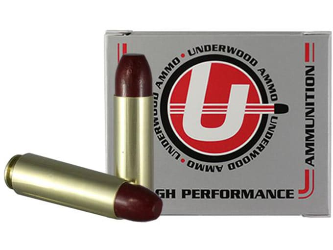 Underwood Ammunition 50 Beowulf 375 Grain Hard Cast Lead Flat Nose Gas Check Box of 20