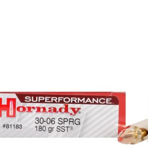Hornady Superformance SST Ammunition 30-06 Springfield 180 Grain SST Box of 20